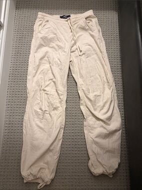 Hollister Cream Drawstring Jogger Pants